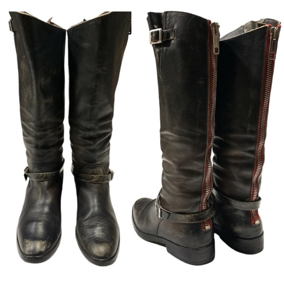 Golden Goose Shoes - GOLDEN GOOSE Rose Bowl Boots Leather Equestrian Tall Boots BROWN Sz EU 39